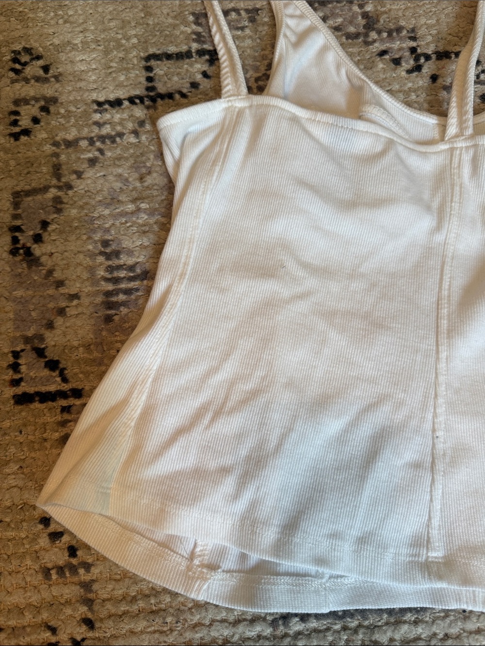 Universal Thread White Ribbed Bust-Seam Cami - Picture 10 of 12